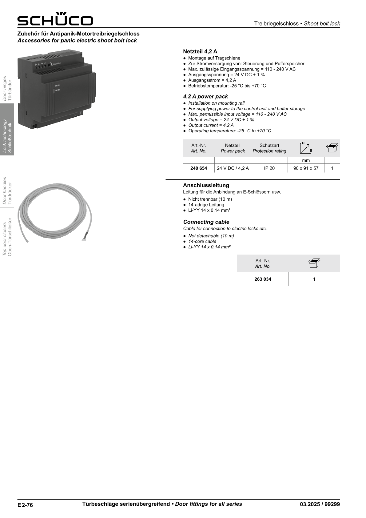 Schüco 240654 Netzteil  4,2A Schüco 240654 Netzteil  4,2A