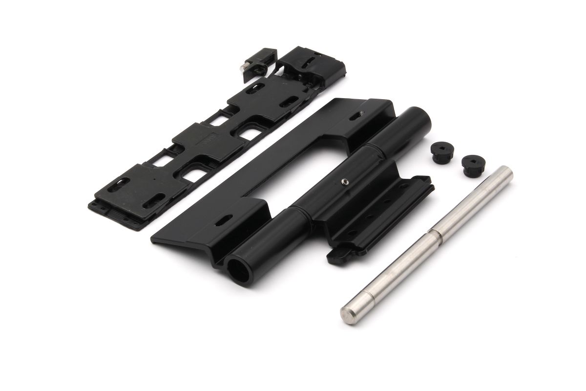 Schueco-Rollentuerband-239585-03 Schüco 239585 Rollentürband, RAL 9005 schwarz, nach innen öffnende Tür