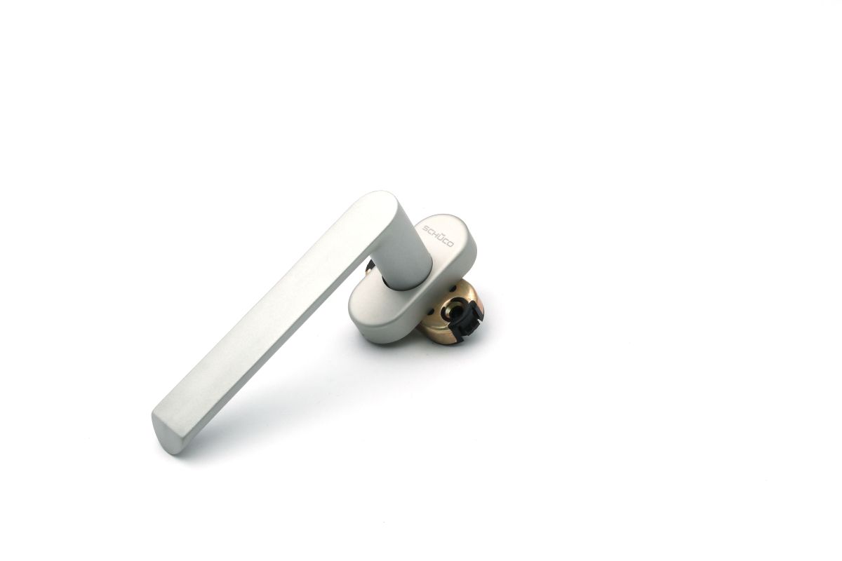 Schüco 240152 Türdrücker Halbgarnitur, C0/EV1 silber (Vorgängerartikel 210603)