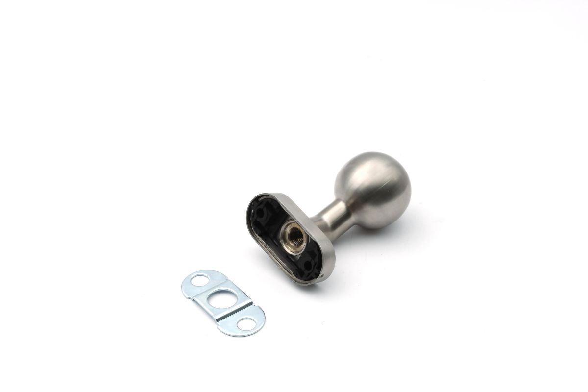 ECO-T-rknauf-silber-K-160-01-01 ECO Schulte K-160 Türknauf auf Ovalrosette, Edelstahl