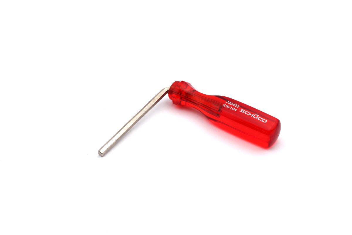 Schüco 290432 abgewinkelter Schraubendreher Innensechskant 5 mm