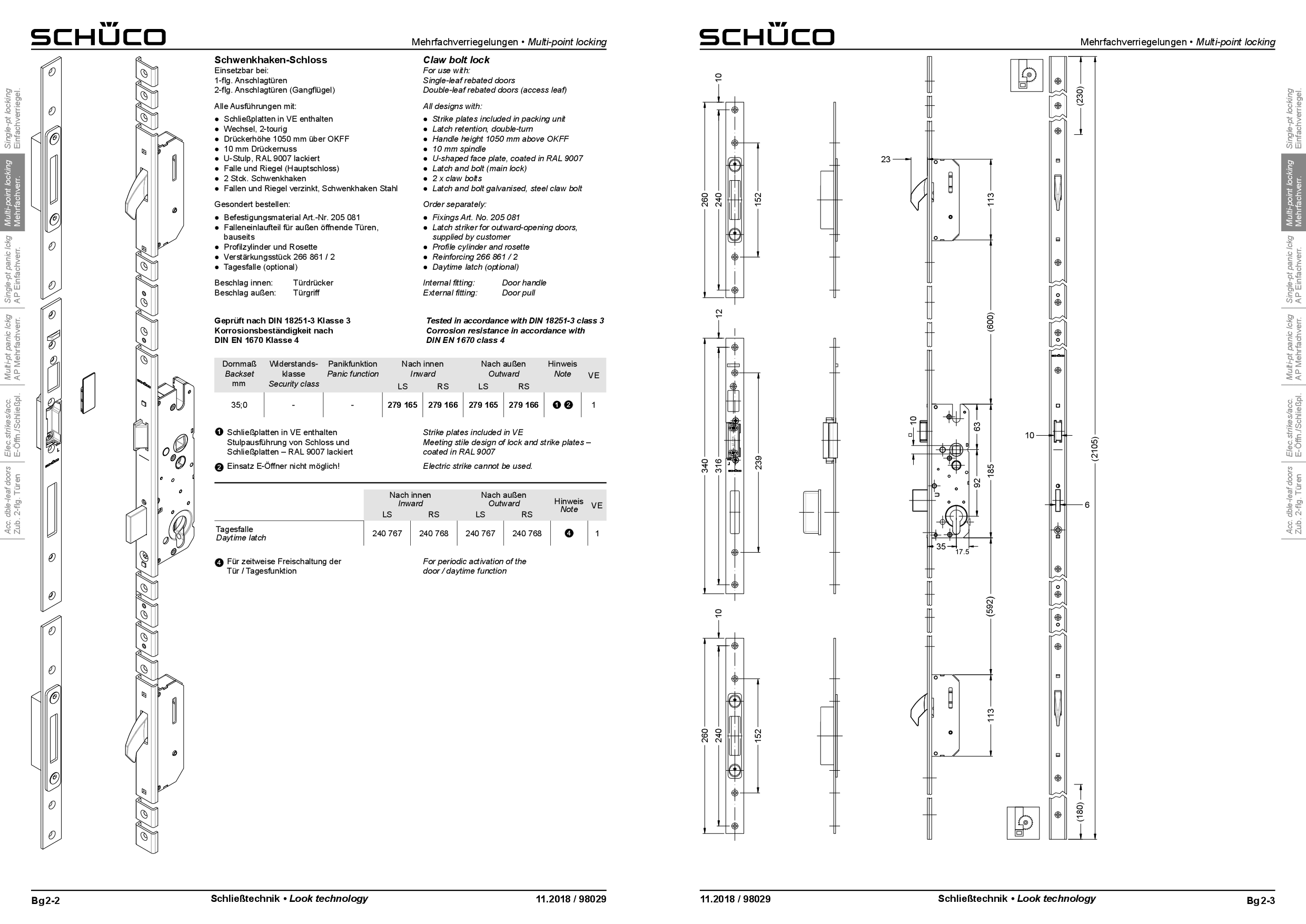 Schüco 279166 Schwenkhaken-Schloss DIN rechts (Vorgängerartikel 241780) Schüco 279166 Schwenkhaken-Schloss DIN rechts (Vorgängerartikel 241780)