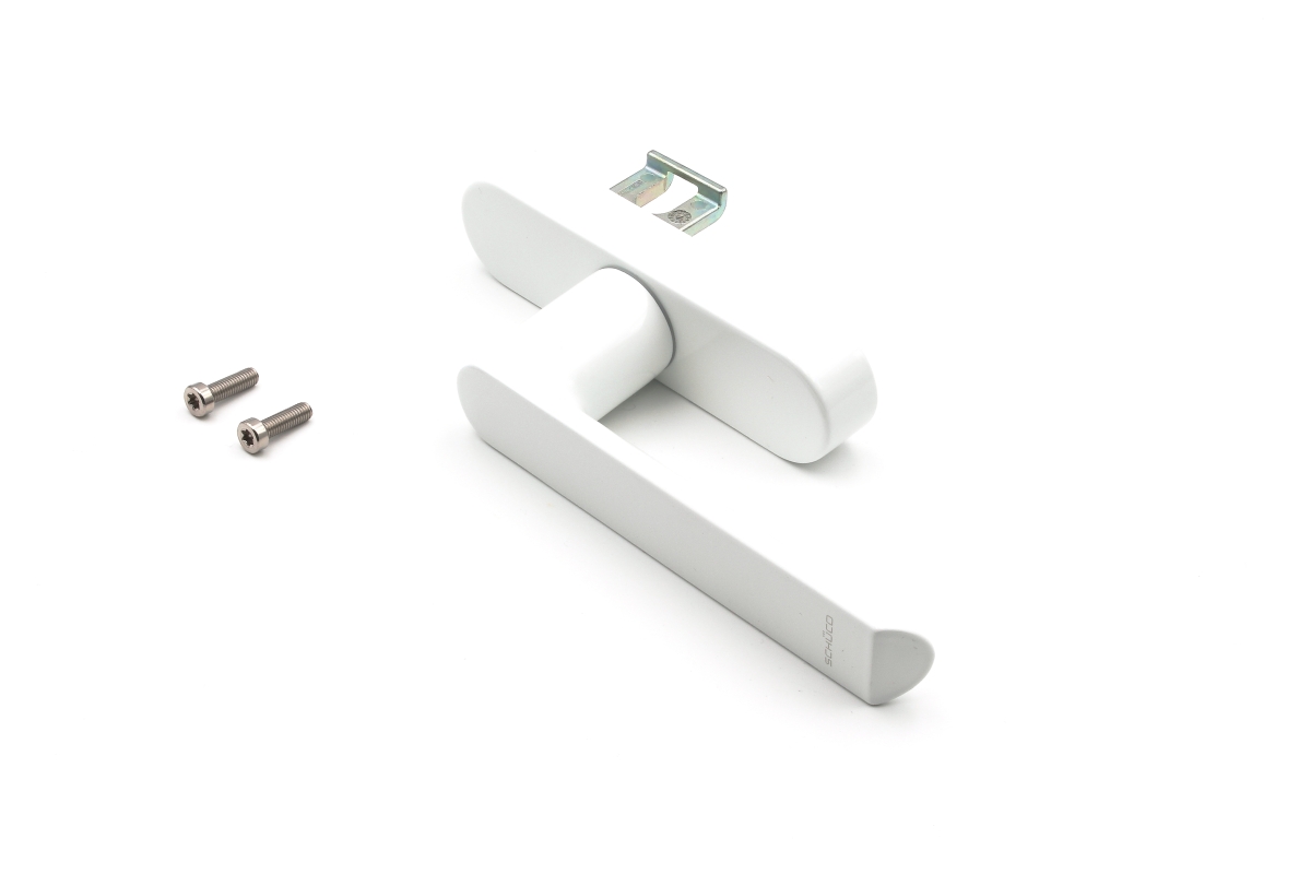 Schüco 269512 Fenstergriff Drehgetriebe Aluminium, RAL 9016 weiß (Vorgängerartikel  247512 + 214788) Schüco 269512 Fenstergriff Drehgetriebe Aluminium, RAL 9016 weiß (Vorgängerartikel  247512 + 214788)