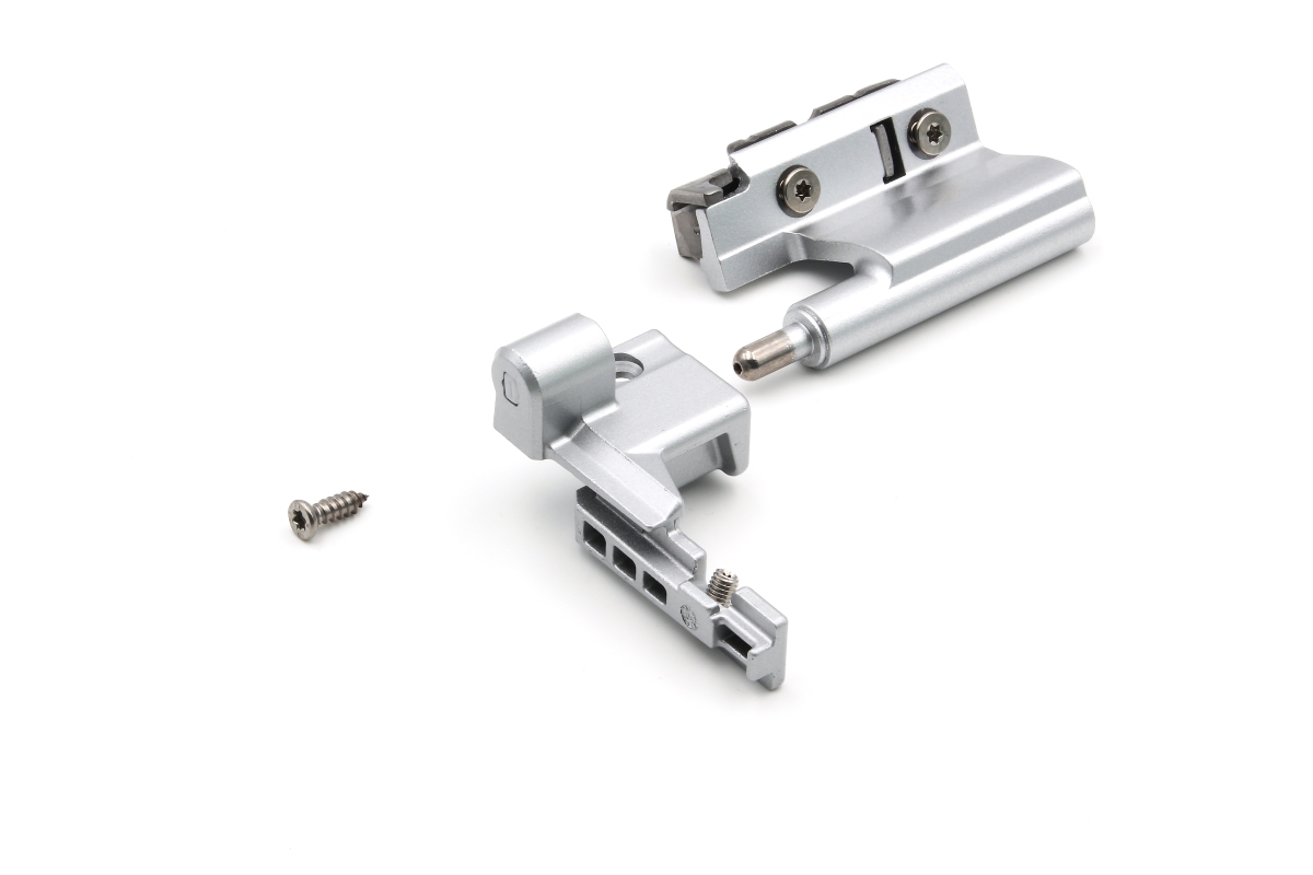 Schüco 275563 Ecklager 130 kg Royal S / AWS, DIN links, C0 silber (Vorgängerartikel 243395 + 233685 + 219845)