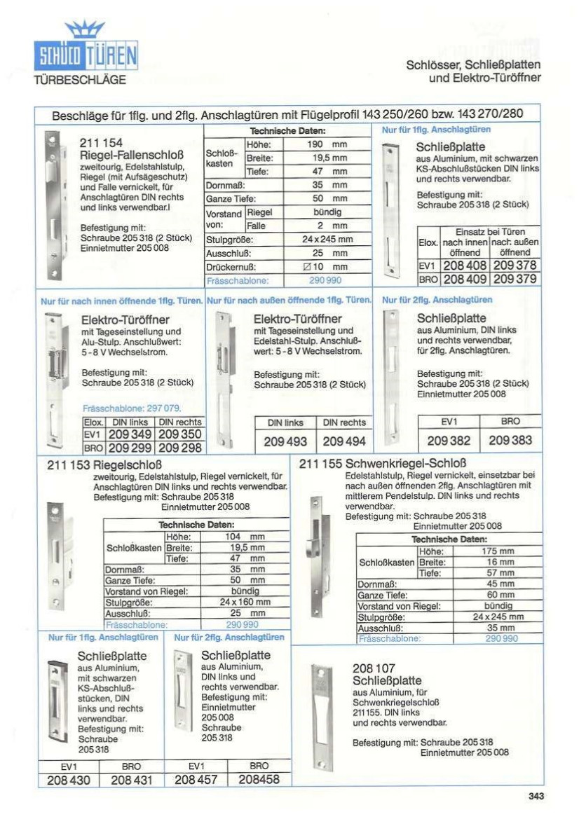 Schueco_Katalog_211154_208408_208409_209378_209379_209349_209350_209299_209298_209493_209494_209382_209383_211153_211155_208430_208431_208457_208458_208107 Schüco 208408 Schließplatte