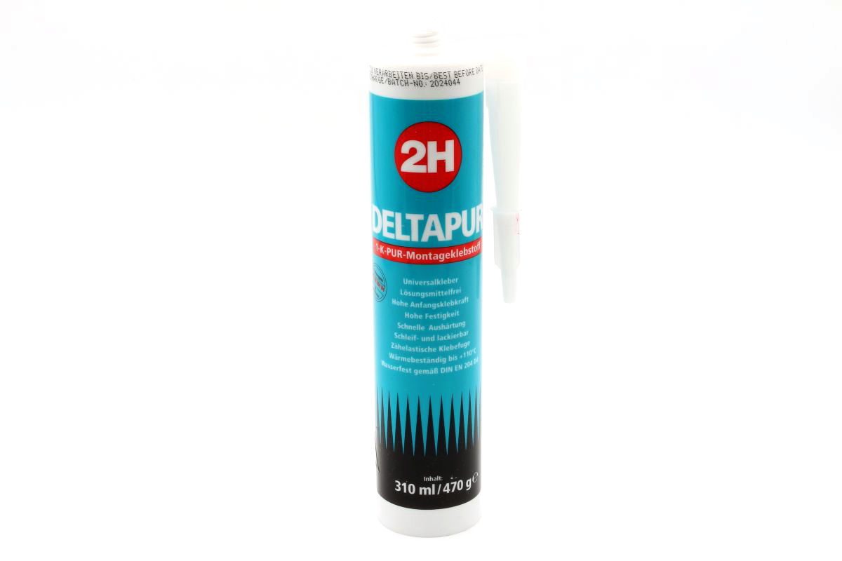 2H DELTAPUR 1-K-PUR-Montageklebstoff, beige Kartusche á 310 ml