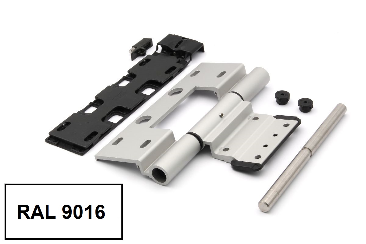Schueco-Rollentuerband-239599-03 Schüco 239599 Rollentürband, RAL 9016 weiß, 70 mm, nach außen öffnende Tür