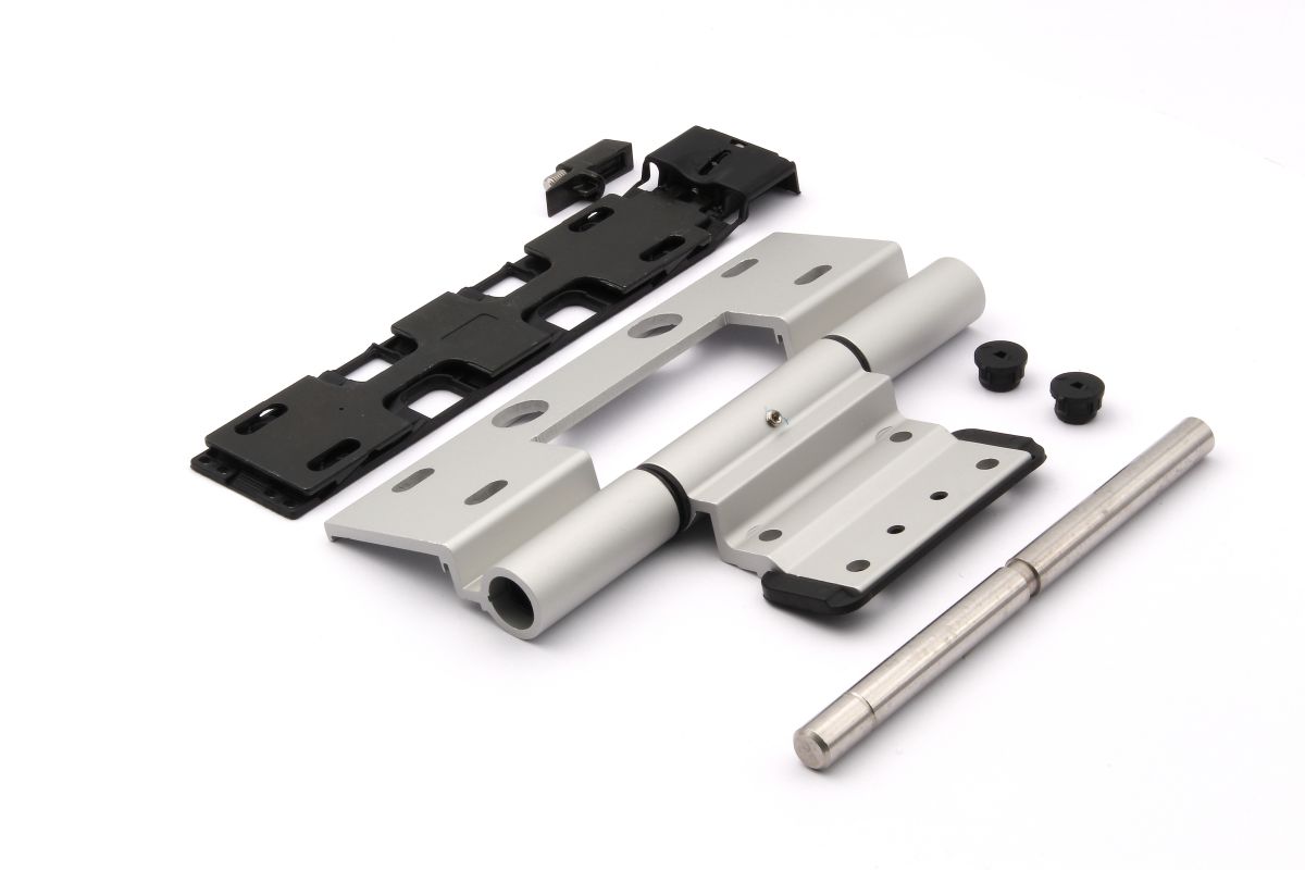 Schueco-Rollentuerband-239590-03 Schüco 239590 Rollentürband, C0 silber, 65 mm, nach außen öffnende Tür