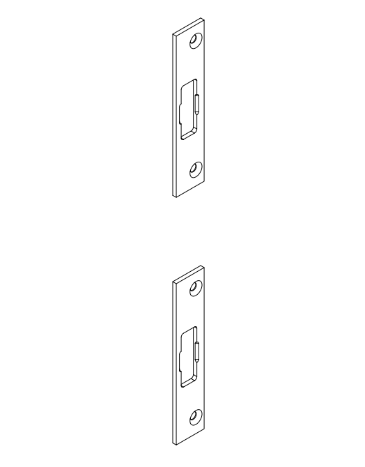 Schüco 240475 Schließplatte 2-tlg. passend zu Antipanik "InterLock"-Schlössern Schüco 240475 Schließplatte 2-tlg. passend zu Antipanik "InterLock"-Schlössern
