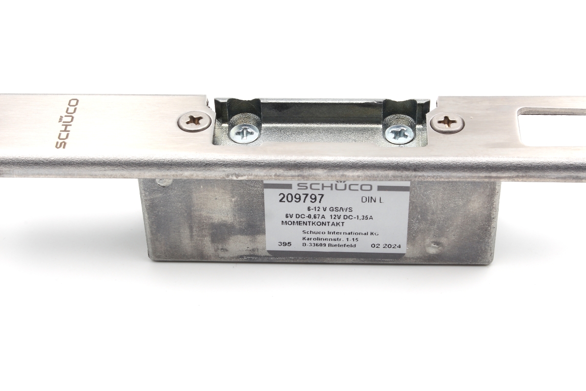 Schüco 209797 E-Öffner für Schwenkriegel-Schlösser DIN links (Vorgängerartikel 209801) Schüco 209797 E-Öffner für Schwenkriegel-Schlösser DIN links (Vorgängerartikel 209801)