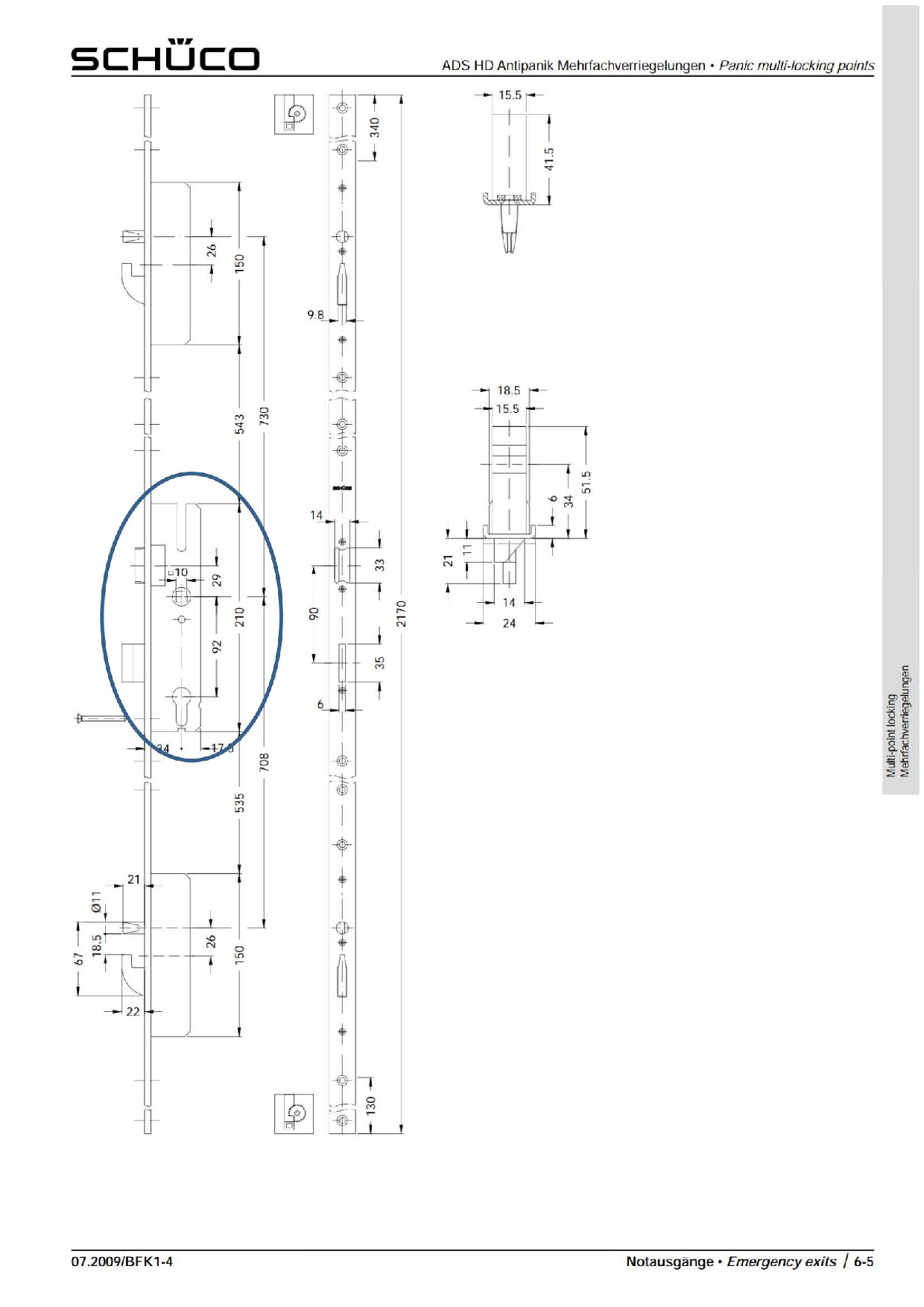 Schüco 211641 Ersatzteil Hauptschloss-Set für Antipanik Schwenkhaken-Bolzenschloss Schüco 211641 Ersatzteil Hauptschloss-Set für Antipanik Schwenkhaken-Bolzenschloss