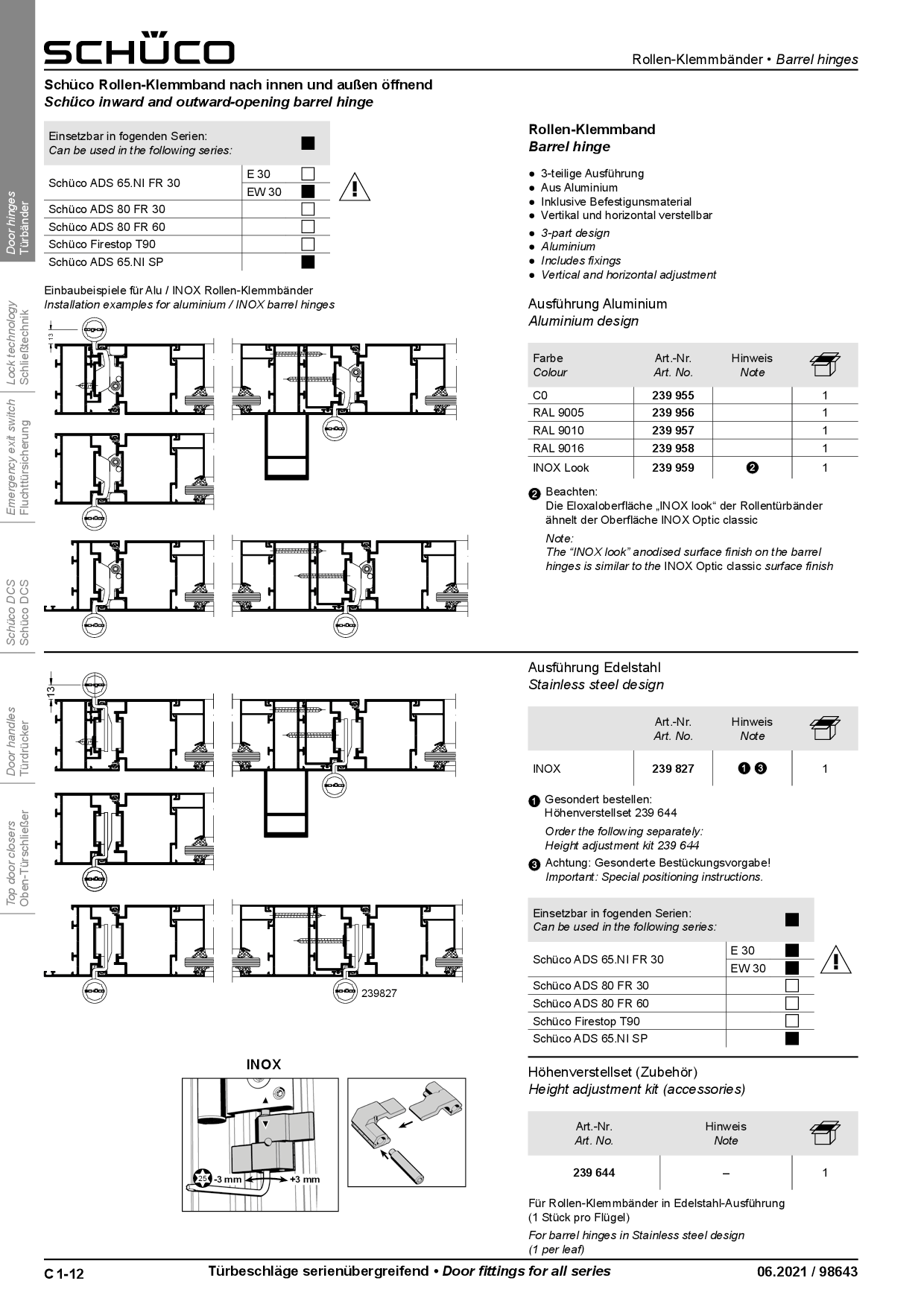 Schüco 239956 Rollen-Klemmband, RAL 9005 schwarz (Vorgängerartikel 239534) Schüco 239956 Rollen-Klemmband, RAL 9005 schwarz (Vorgängerartikel 239534)