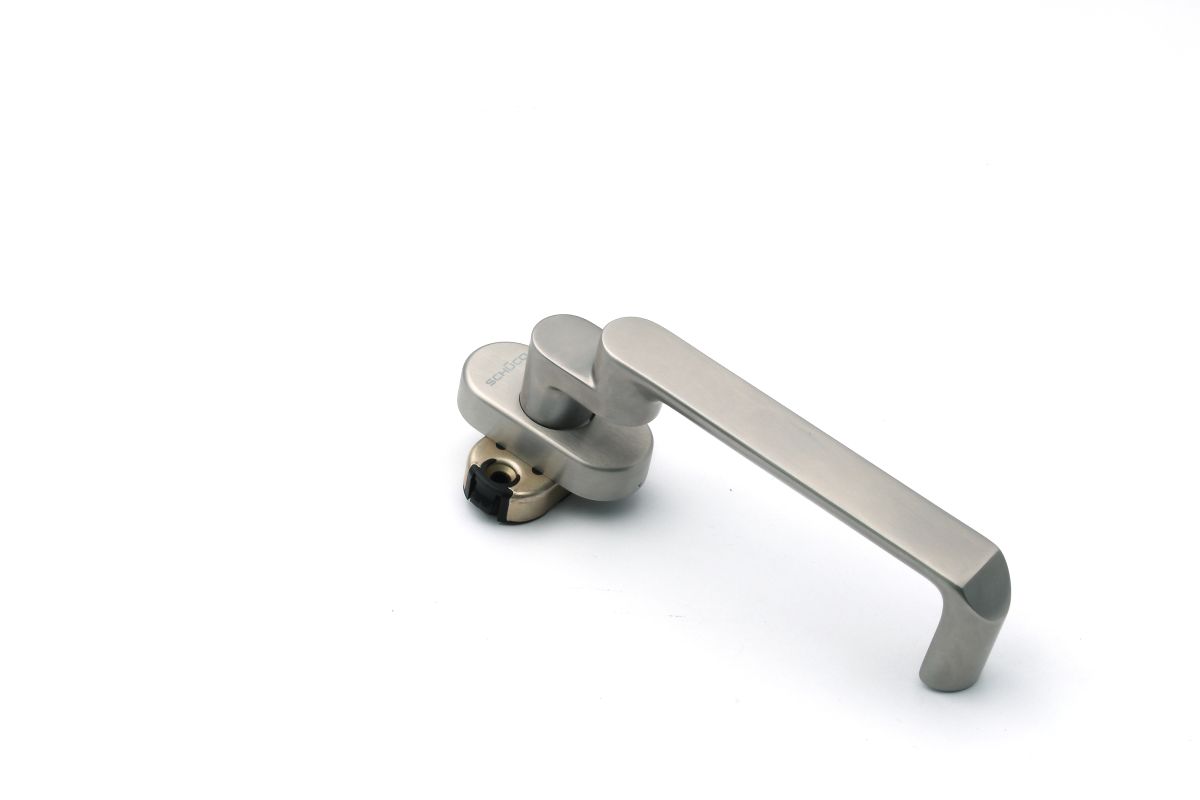 Schüco 240191 Türdrücker Halbgarnitur, Edelstahl