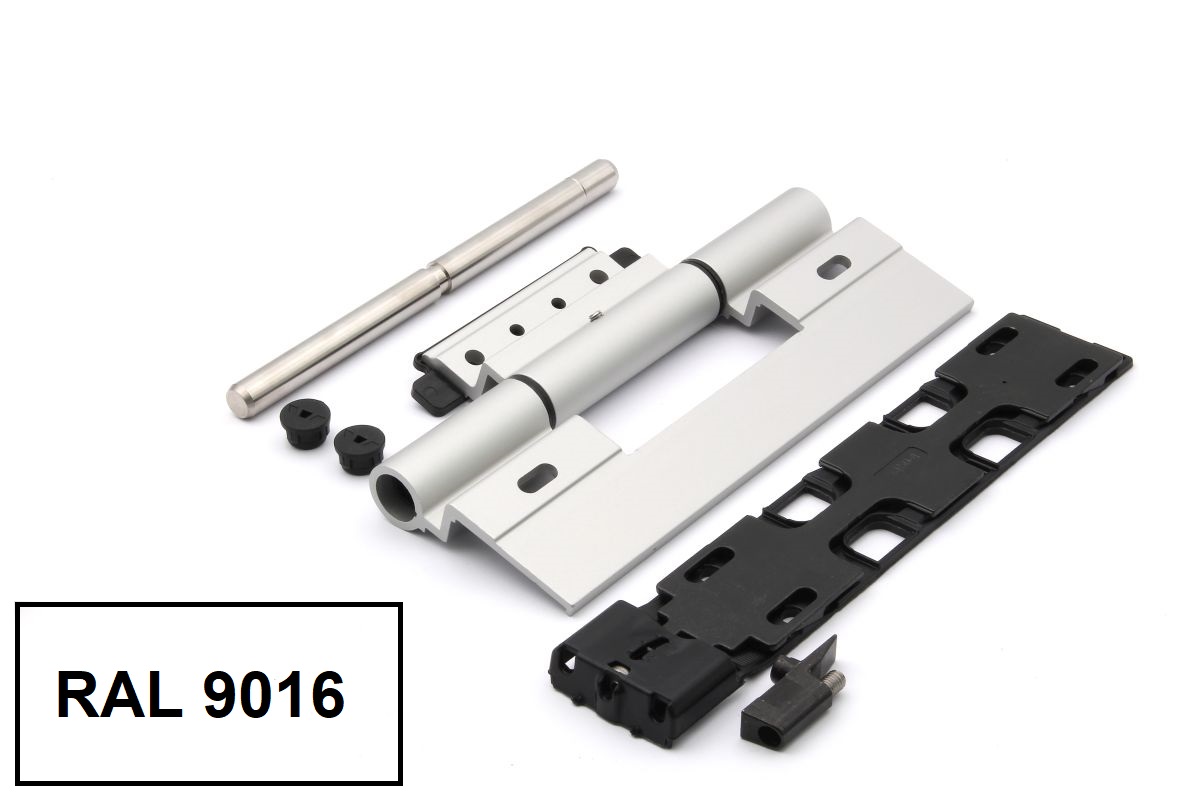 Schüco 239587 Rollentürband, RAL 9016 weiß, nach innen öffnende Tür