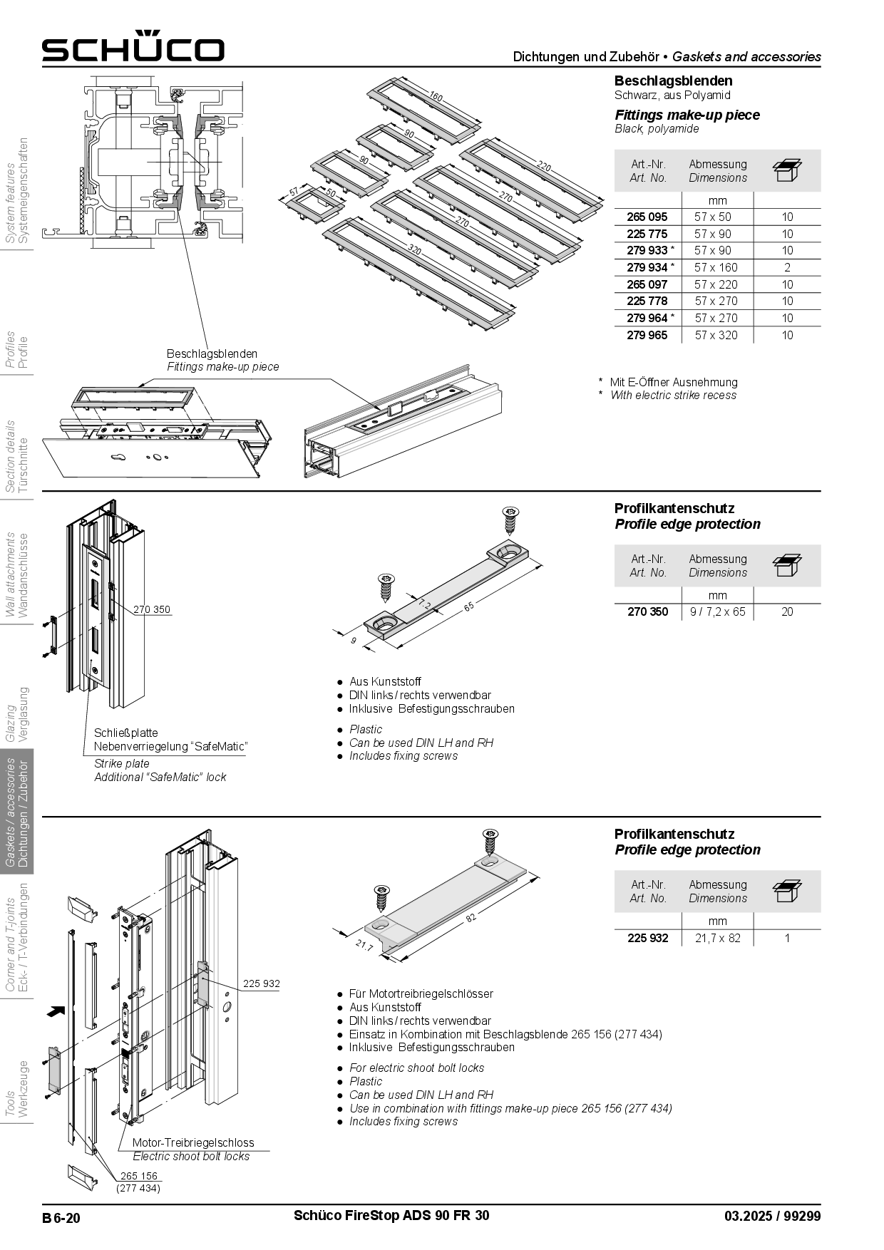 Schüco 225778 Beschlagsblende Schüco 225778 Beschlagsblende