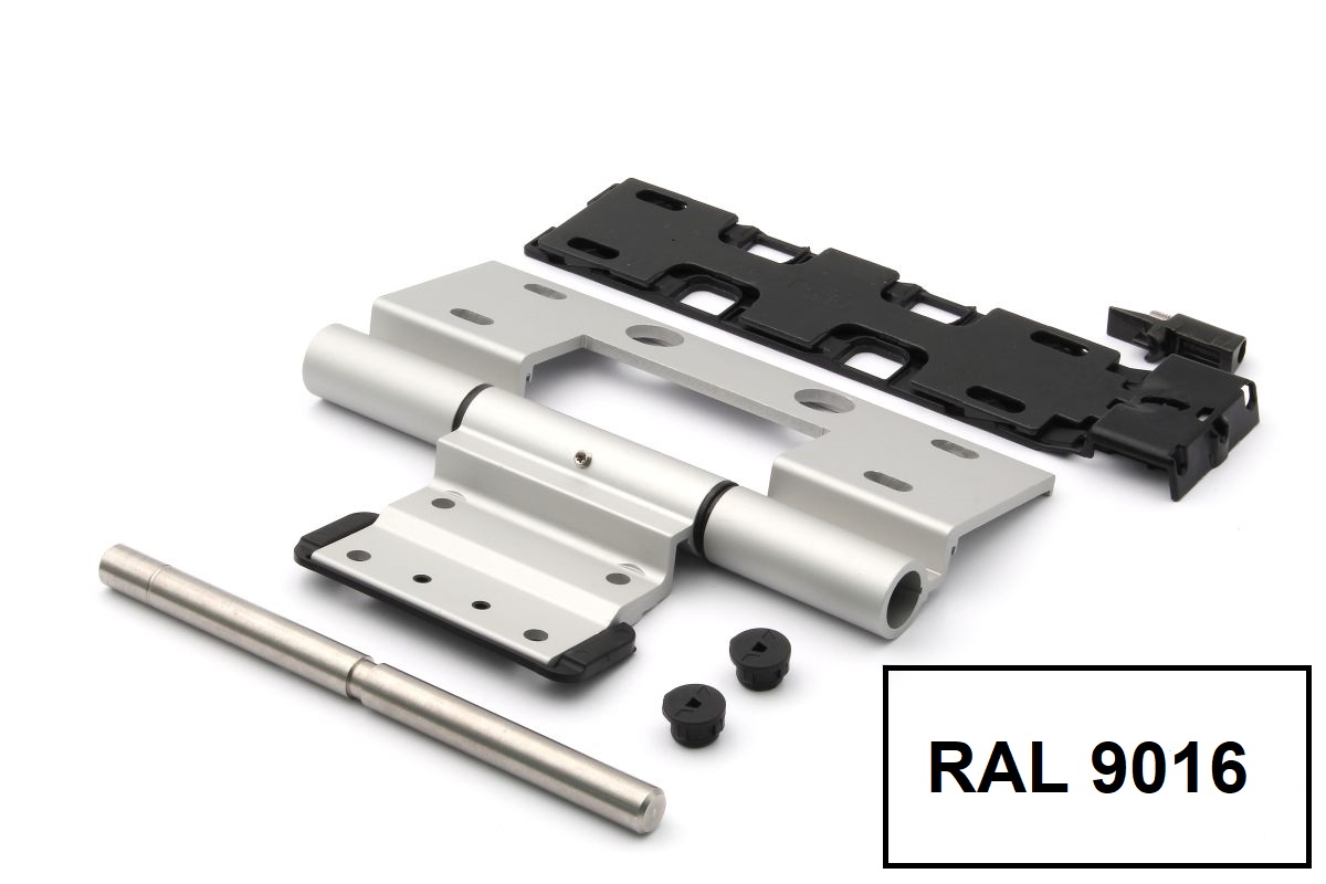 Schueco-Rollentuerband-239599-04 Schüco 239599 Rollentürband, RAL 9016 weiß, 70 mm, nach außen öffnende Tür
