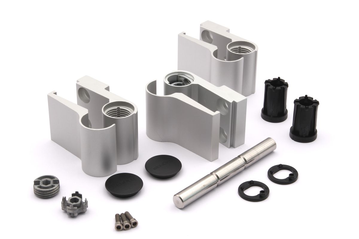 Schüco 279560 Aufsatztürband, silber, 22 mm, nach innen oder außen öffnende Tür (Vorgängerartikel 239890)