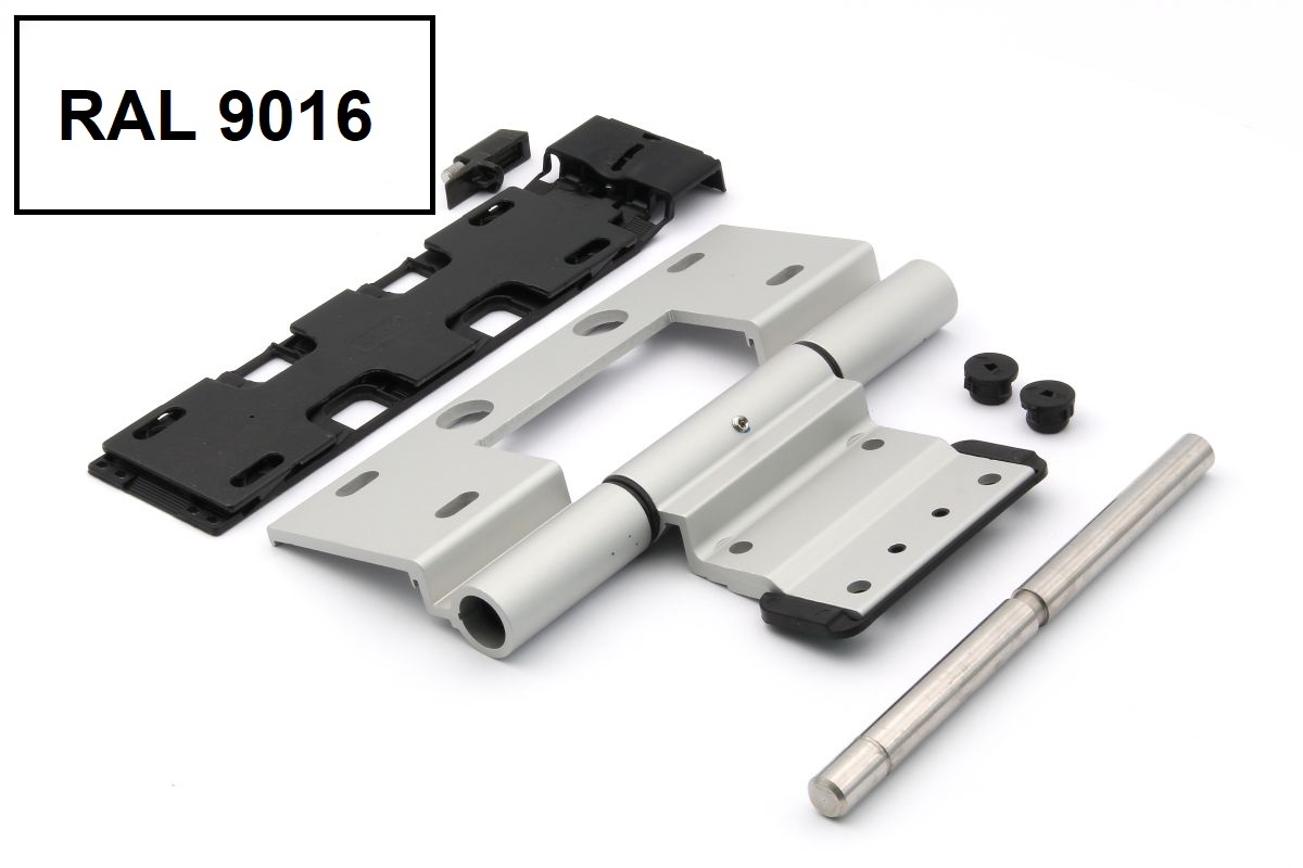 Schueco-Rollentuerband-239605-03H5Ic85QKGWuGZ Schüco 239605 Rollentürband, weiß, 75 mm, nach außen öffnende Tür