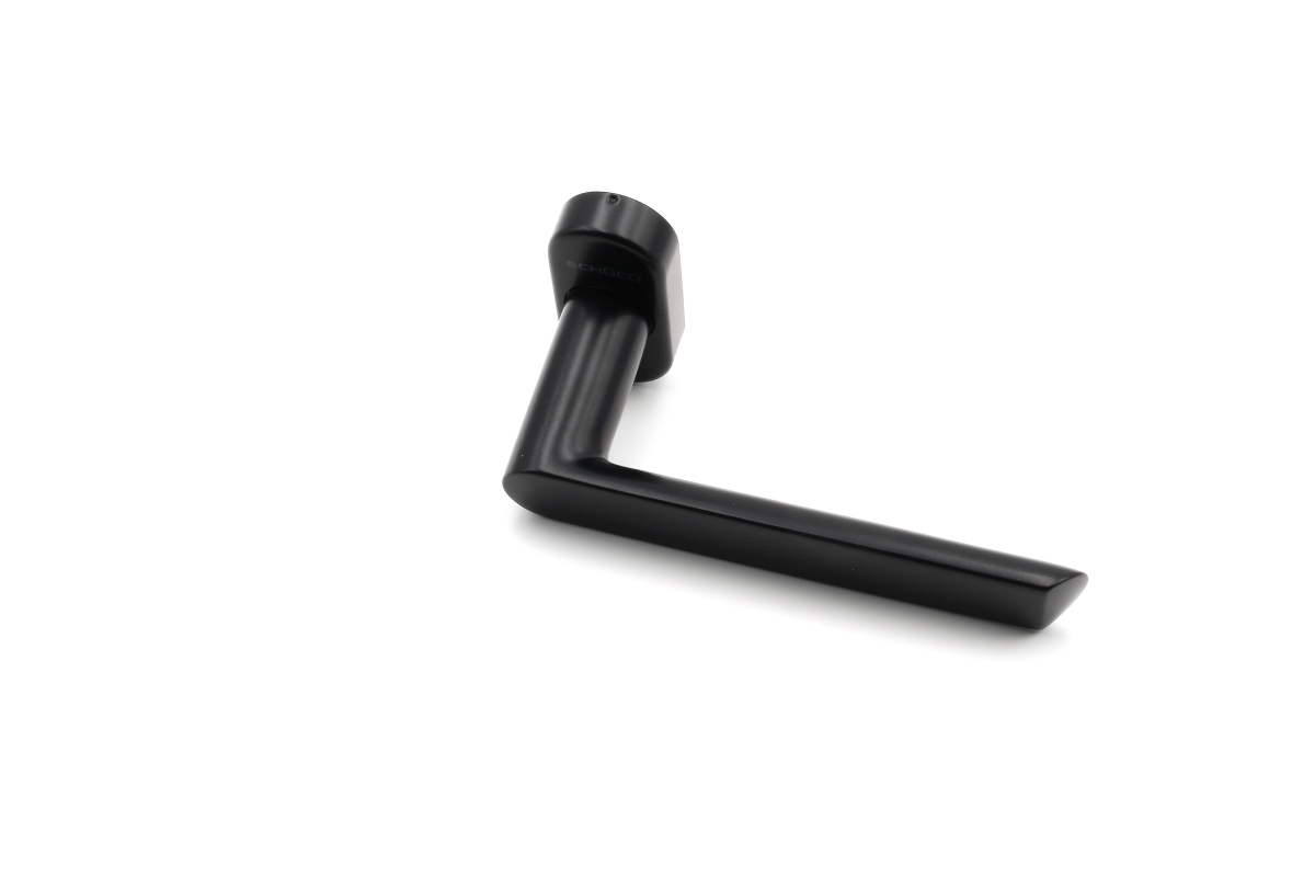 Schüco 240153 Türdrücker Halbgarnitur, RAL 9005 schwarz (Vorgängerartikel 234379) Schüco 240153 Türdrücker Halbgarnitur, RAL 9005 schwarz (Vorgängerartikel 234379)